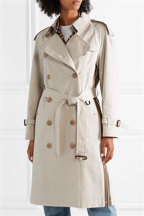 burberry striped cotton gabardine trench coat|discounted Burberry trench coats.